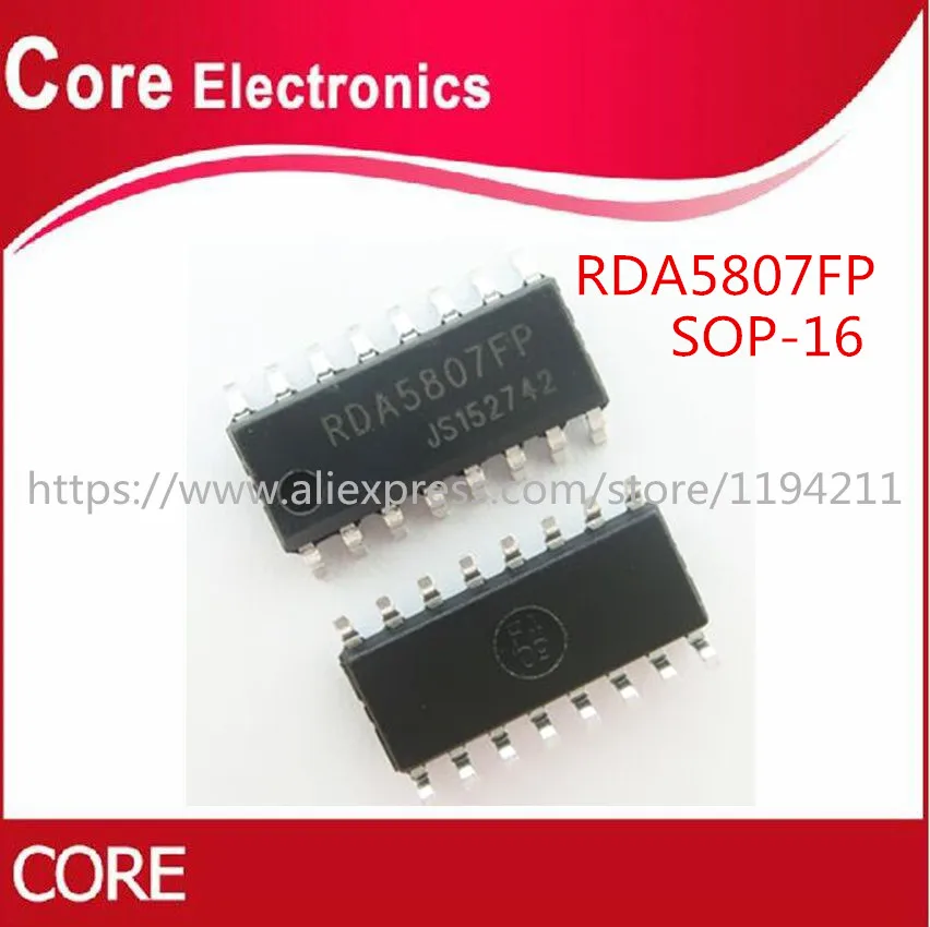 100 шт./лот RDA5807FP RDA5807 SOP16 IC Новинка|Интегральные схемы| |