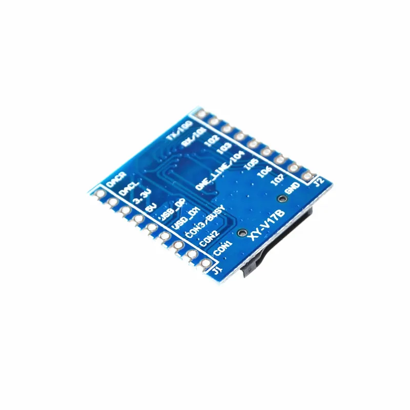 XY-V17B голосовой модуль последовательного управления MCU IO Control SD/TF карта MP3 звуковой