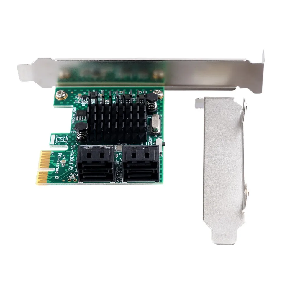 ORICO 4 порта SATA3.0 PCI-E Плата расширения 6 Гбит/с PCI Express контроллер карты SATA III 3,0 конвертер Плата расширения для ПК