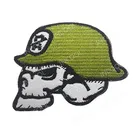 3D вышитая нашивка в виде черепа солдатские ботинки в военном стиле; Зеленые патч тактический эмблемы значки аппликации вышитые патч Прямая доставка