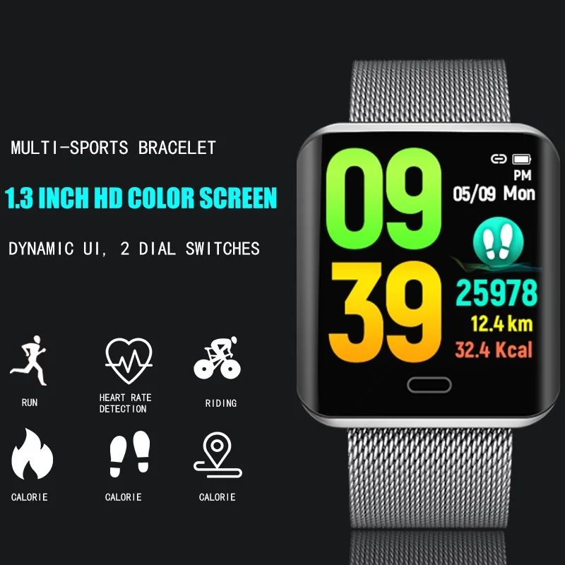 Умные часы для мужчин измеритель артериального давления пульсометр спортивные