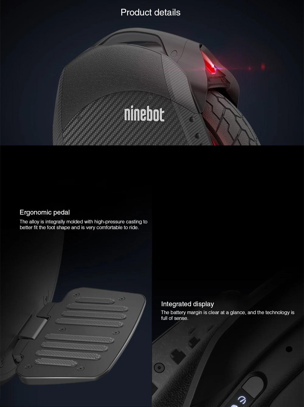 Новейший Ninebot One Z10 Электрический Одноколесный мотоцикл 1800w, 1000WH, максимальная скорость 45 км/ч, Одноколесный балансировочный автомобиль внедорожник приложение