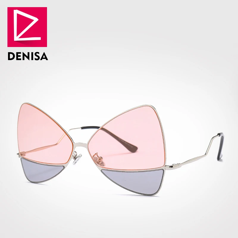 Винтажные градиентные солнцезащитные очки DENISA в форме бабочки модные ретро-очки