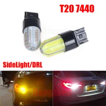 Dongzhen 1 шт. T20 7440 W21W 8W COB светодиодный светильник дневной ходовой DRL