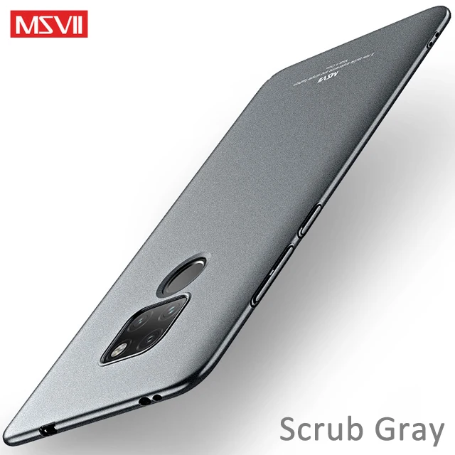 Scrub Gray Чехол s для mate 20 X MSVII, жесткий защитный чехол из поликарбоната, Ультратонкий матовый чехол для huawei mate 20 mate 20 X Lite Pro, чехол для телефона - Цвет: Scrub Gray