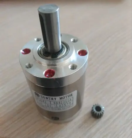 Фото 1 шт./лот 11:1 Planet Gearbox 42 мм планетарный редуктор для 775/795 вал двигателя постоянного тока 6 мм DIY модель корабля робота кофе №3