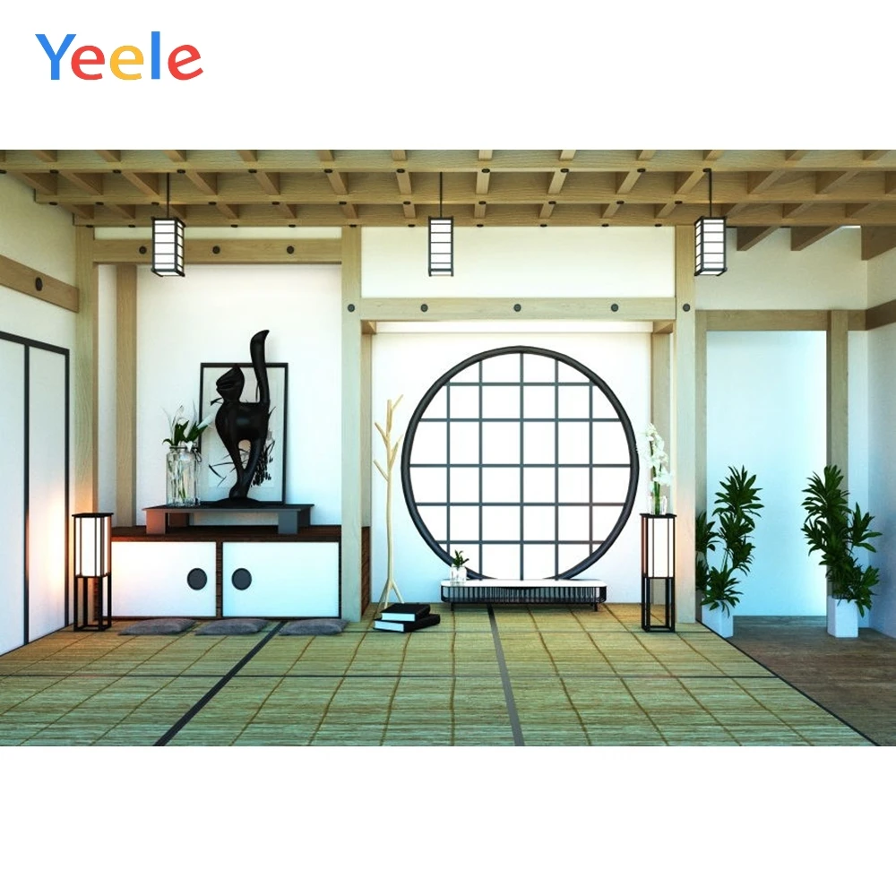 Фон для фотосъемки Yeele в японском стиле интерьерный кабинет сцена здание