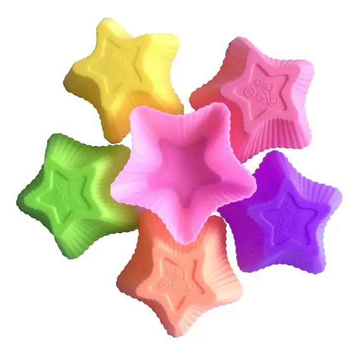 Силиконовые инструменты для торта желе-формы шоколада 7 см пентаграмма Стильные