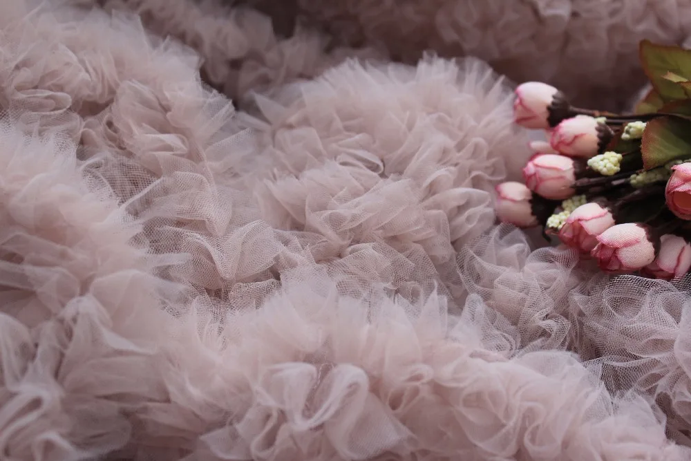 Декорации для свадебных торжеств 3D гофрированная розовая ткань от кутюр