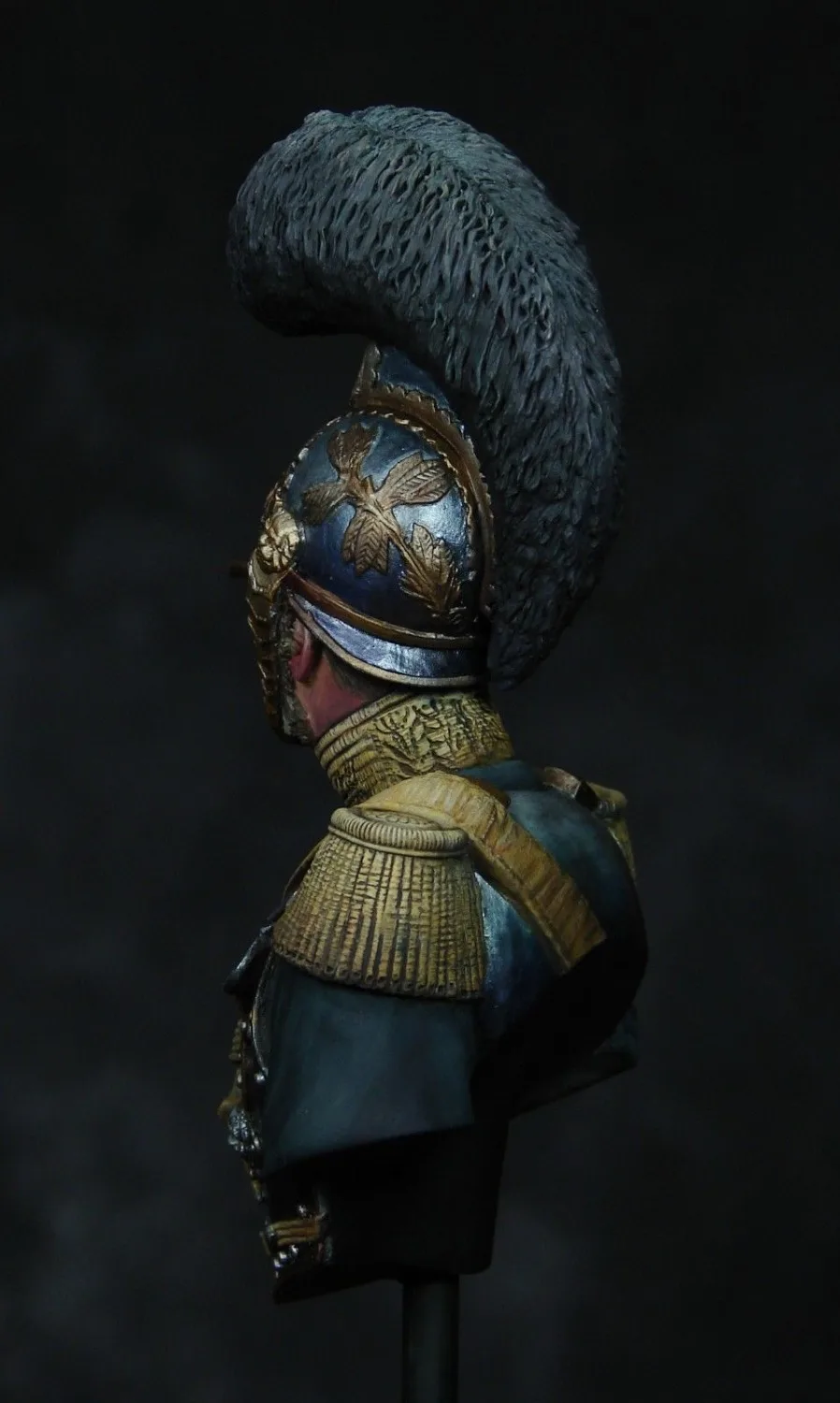 Неокрашенный комплект 1/10 офицер старинная защита лошадей солдат фигурки бюста