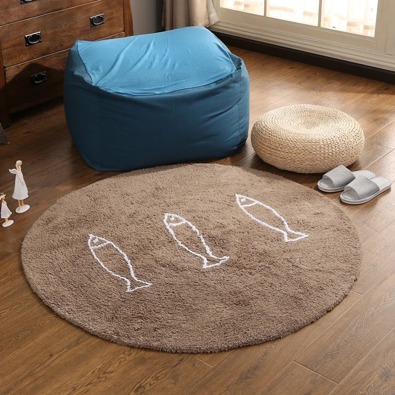 Детский игровой коврик с рыбками детский хлопковый для игр игрушки детей