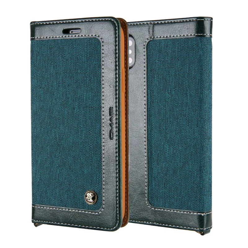 Green Роскошный тонкий Чехол-книжка из искусственной кожи для iPhone XS Max XR, держатель для карт, полное покрытие, чехол для iPhone X 7 8 6 6S Plus, чехол-книжка - Цвет: Green