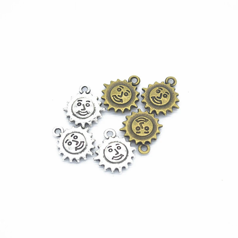 80 шт Sun Charms DIY ювелирные изделия кулон подходящие Браслеты и ожерелья серьги