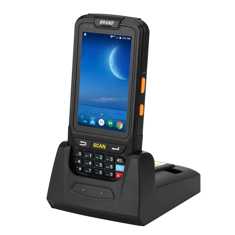 4G Портативный КПК Android 7 0 POS терминал сенсорный экран 1D 2D сканер штрих кода