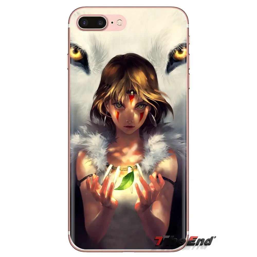 Silicone Phone Skin Cover For Xiaomi Redmi 4A S2 Note 3 3S 4 4X 5 Plus 6 7 6A Pro Pocophone F1 fashion cartoon Princess Mononoke |