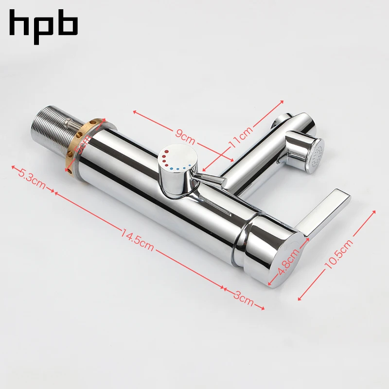 HPB хромированная отделка верхний спрей смеситель для ванной комнаты кран