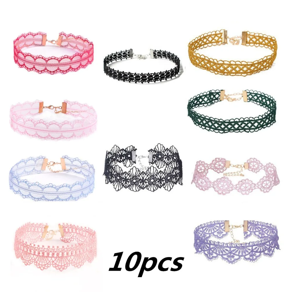 Чокеры ZIRIS новинка 10 шт./партия готические тату кожаный комплект чокеров для