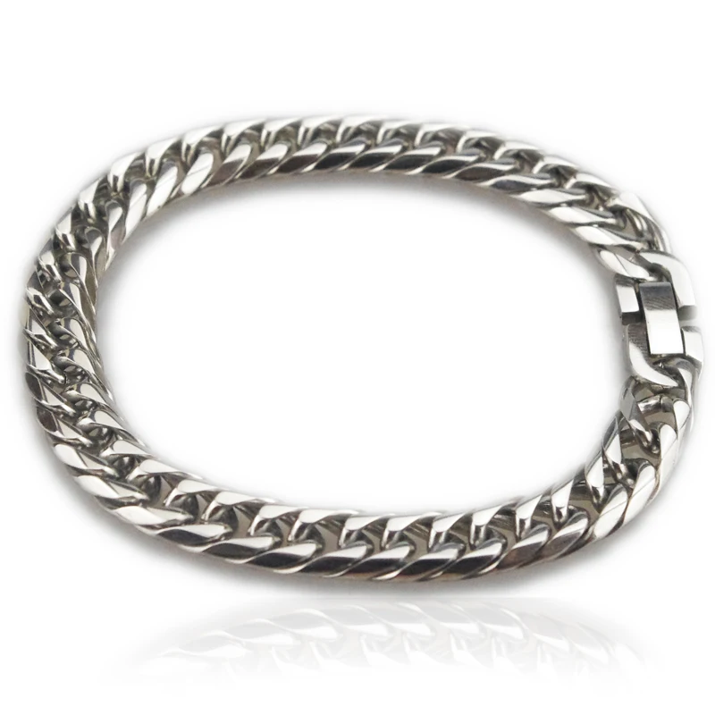 Новый модный браслет из нержавеющей стали звено цепи Punky motorista pulsera moda bicicleta для