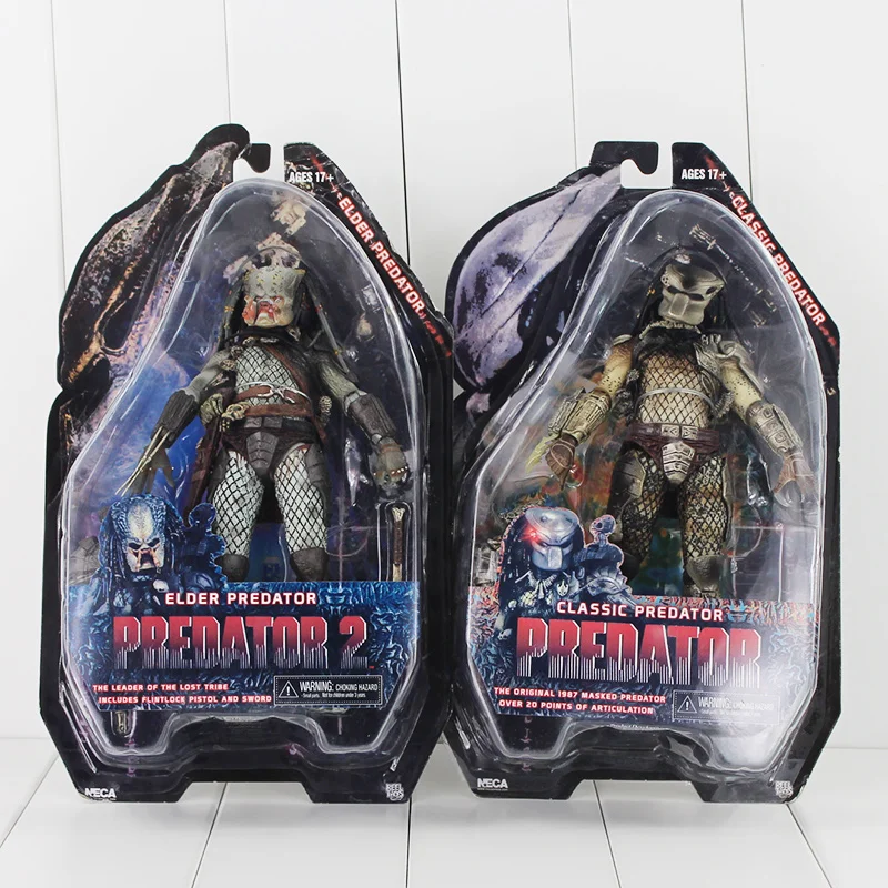 2 шт./лот NECA Predator Классическая фигурка старшего хищника игрушки Alien модель фигурки