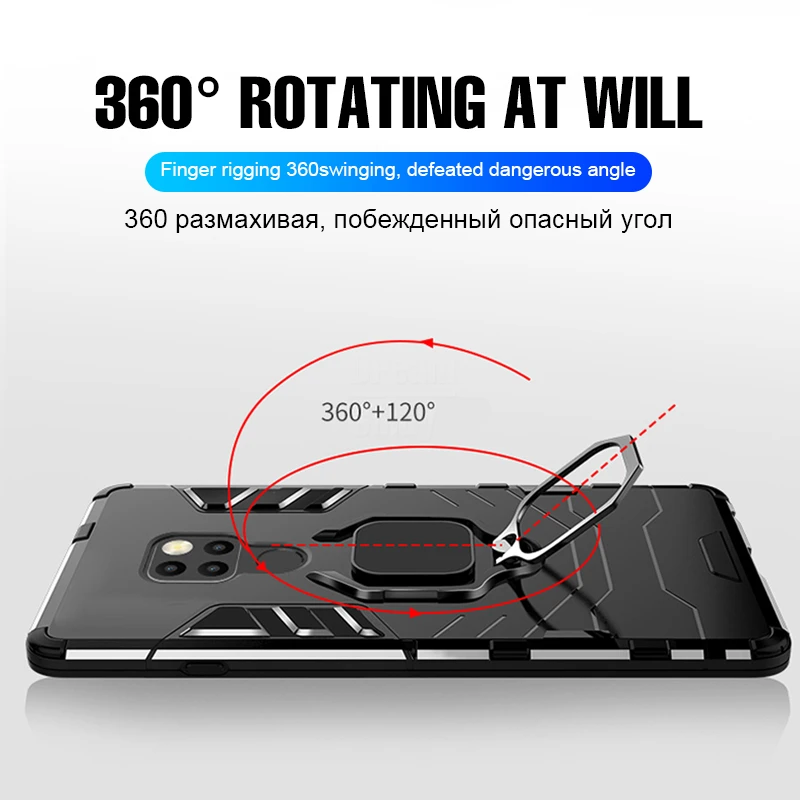 Luxury ArmorPhone Case For Huawei mate 20 lite PC Cover huawei pro Soft Anti-Fall Shockproof Full Back |