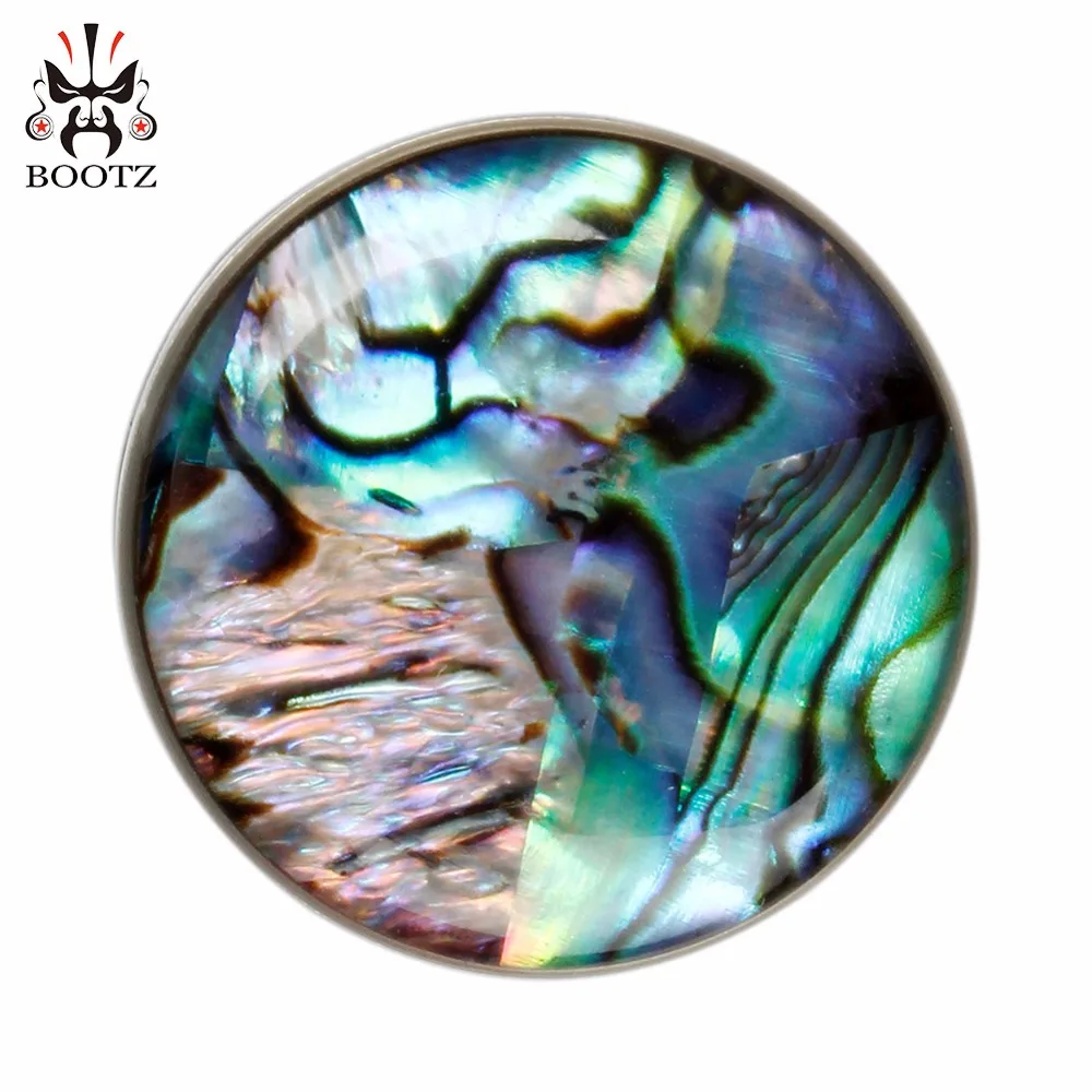 Туннели с заглушками для ушей KUBOOZ ракушки из нержавеющей стали измерители плодов