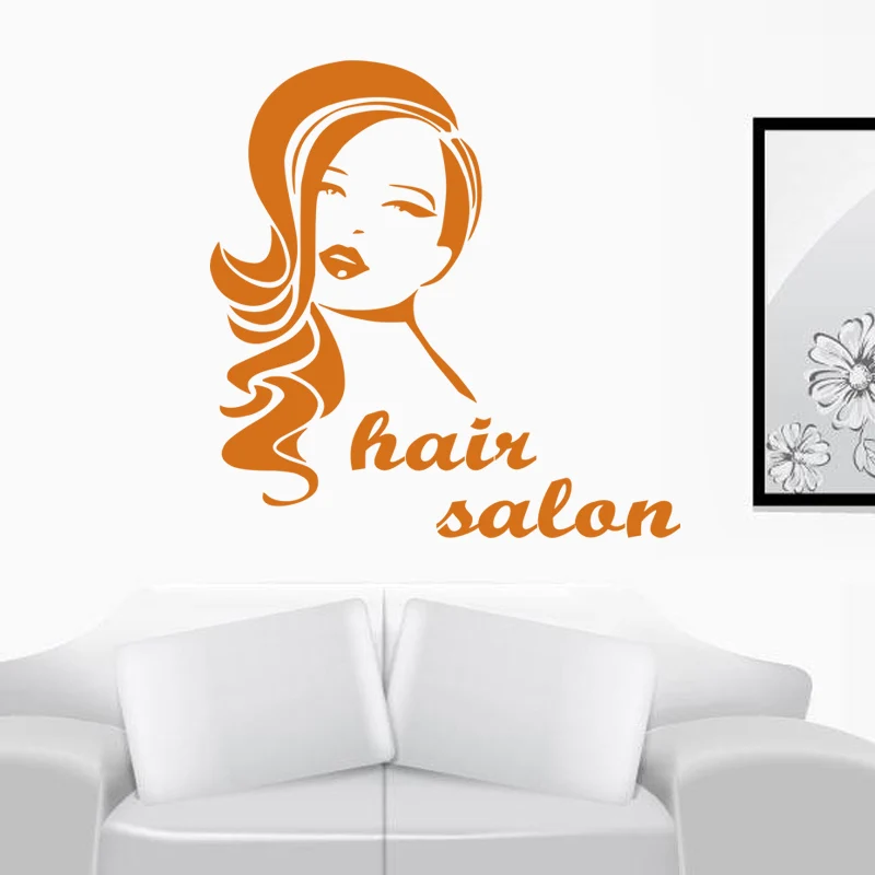 Наклейка для парикмахерской наклейка с ножницами салона красоты постеры именем