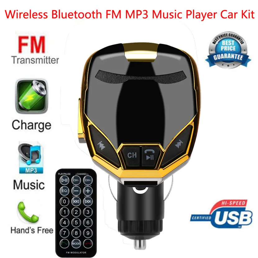 2018 автомобильное Стайлинг Беспроводное зарядное устройство Bluetooth FM трансмиттер