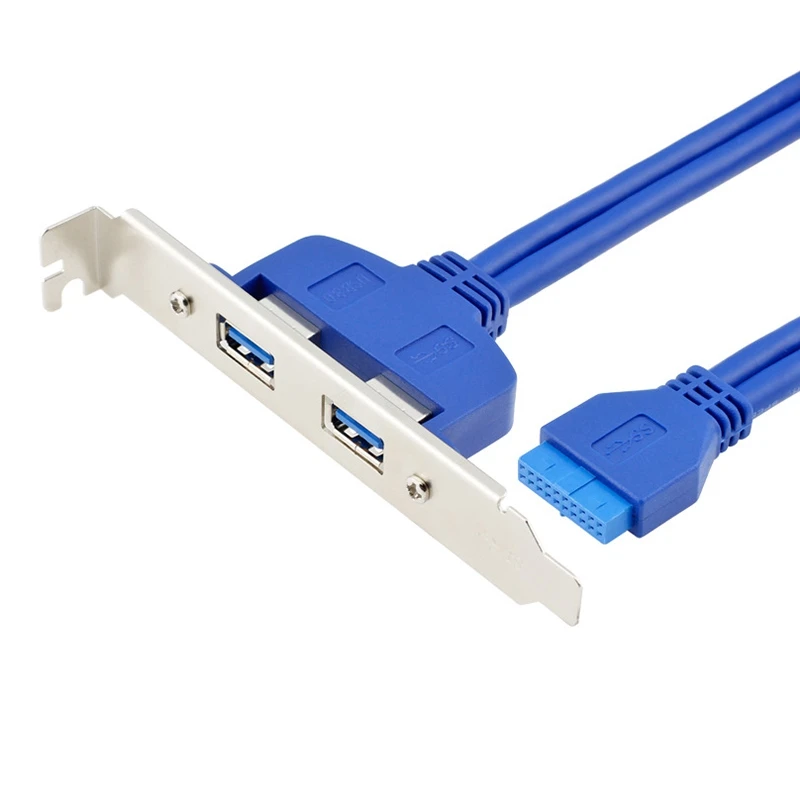 С перегородкой 20Pin к Usb3.0 два порта расширения перегородки линии материнской платы 20P к двойной Usb3.0 перегородки линии