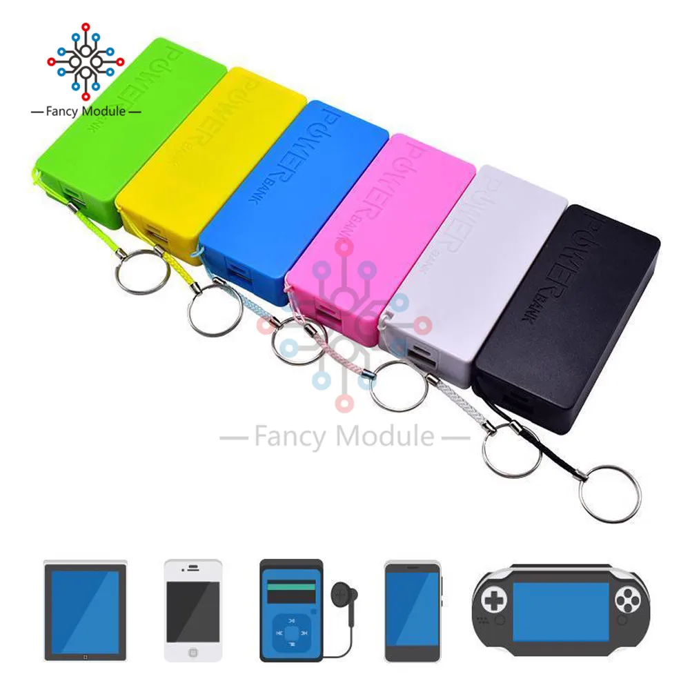 Diymore портативный внешний аккумулятор DIY чехол с двумя аккумуляторами 18650 USB