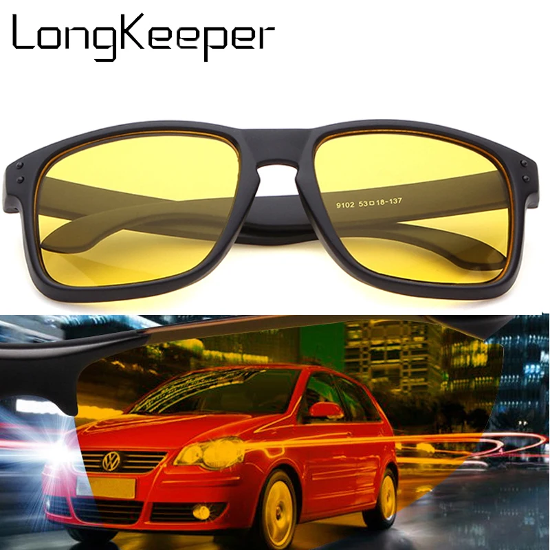 

Night Vision Driving Sunglasses Men Brand Yellow Lense Glasses Goggles Vision Night Glasses for Driving Yellow Sunglasses Male
