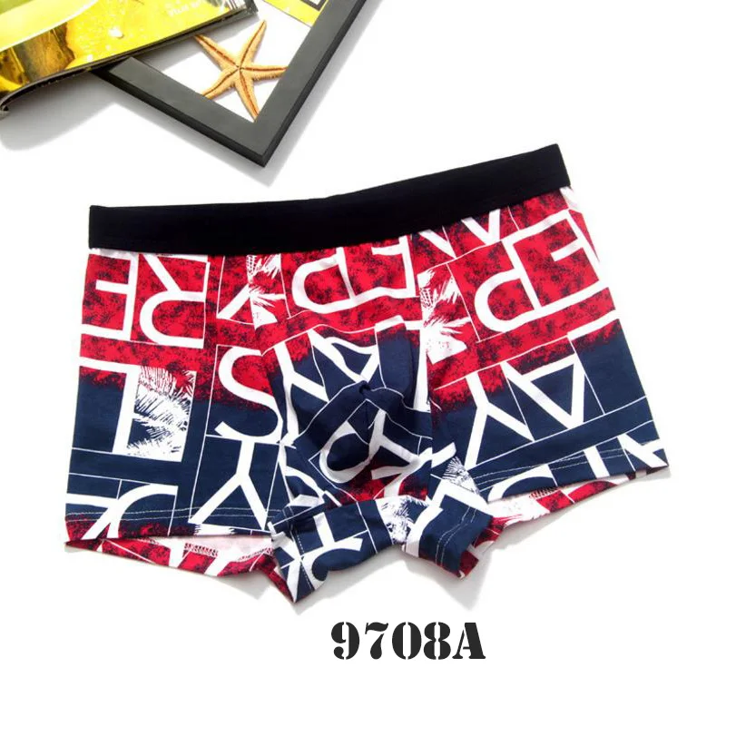 9708red Cuecas, камуфляжные боксеры, розовое Мужское нижнее белье, хлопок, дышащие, Hombre, трусы hero, мужские боксеры, шорты, Прозрачные Боксеры, нижнее белье - Цвет: 9708red