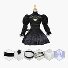 НИР автоматов косплэй костюм Yorha 2B наряды игровой костюм для женщин ролевые костюмы для девочек на Хэллоуин вечернее изящное платье