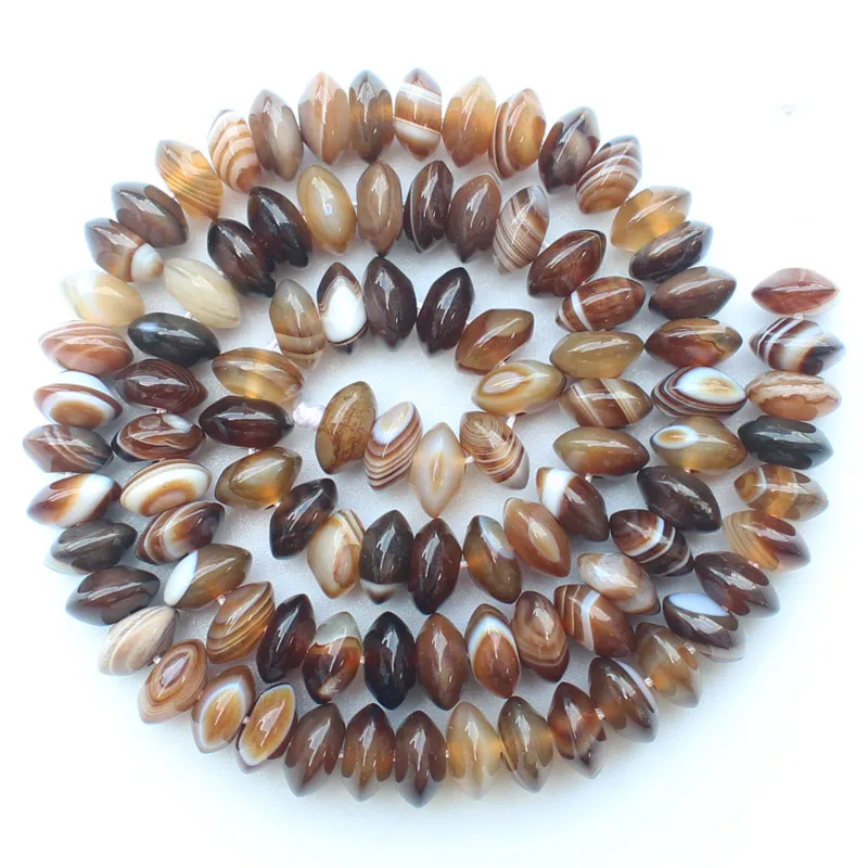 3-4X8mm 95pcs 2-12 мм многоразмерные Coffe stripe Ag Rondelle бусины 14 дюймов на прядь, для изготовления ювелирных изделий DIY, подвески, ожерелья - Цвет: 3-4X8mm 95pcs