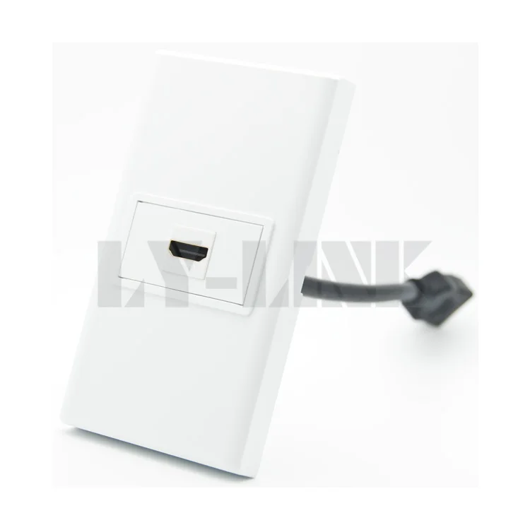 

120 X 70 HDMI Wall Plate with short HDMI cable