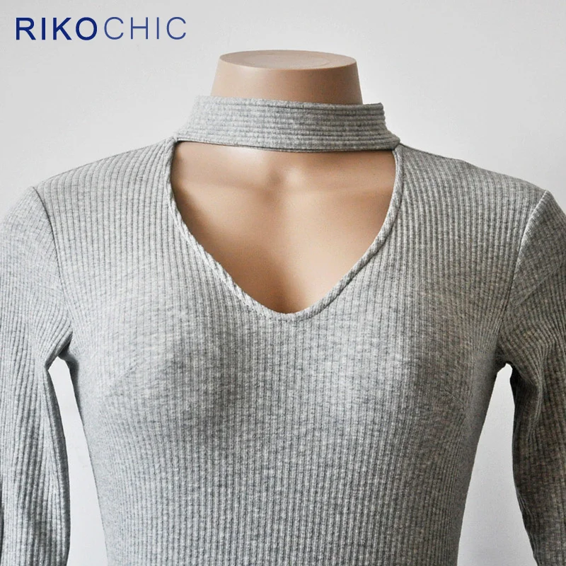 Rikochic Для женщин с длинным рукавом пикантные вечерние вязаное платье