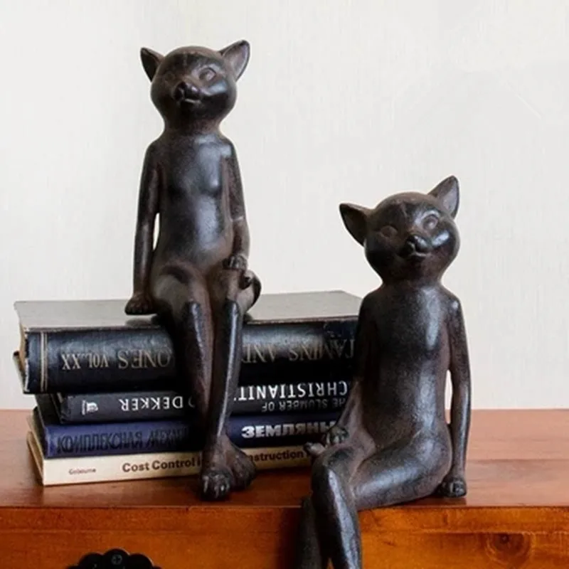 Творческий Nordic решений-Реплика Desktop Cat канифоль ремесла статуя офиса фигурки