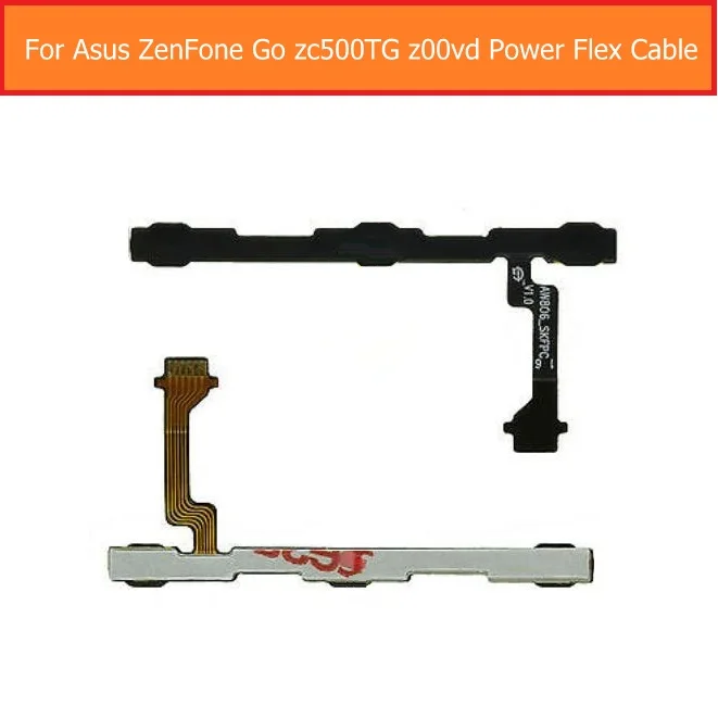 Genuine volume flex cable For Asus zenFone Go zc500TG z00vd 5.0&quot switch on/off power control silent button spare part | Мобильные