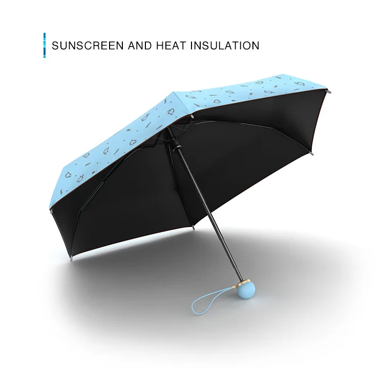 Ручные переносные зонты от дождя солнцезащитные новые брендовые маленькие