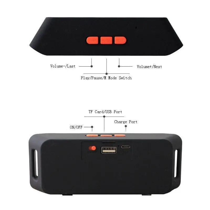 Ostart SC308 Мини Bluetooth динамик портативный беспроводной звуковая система 3D стерео