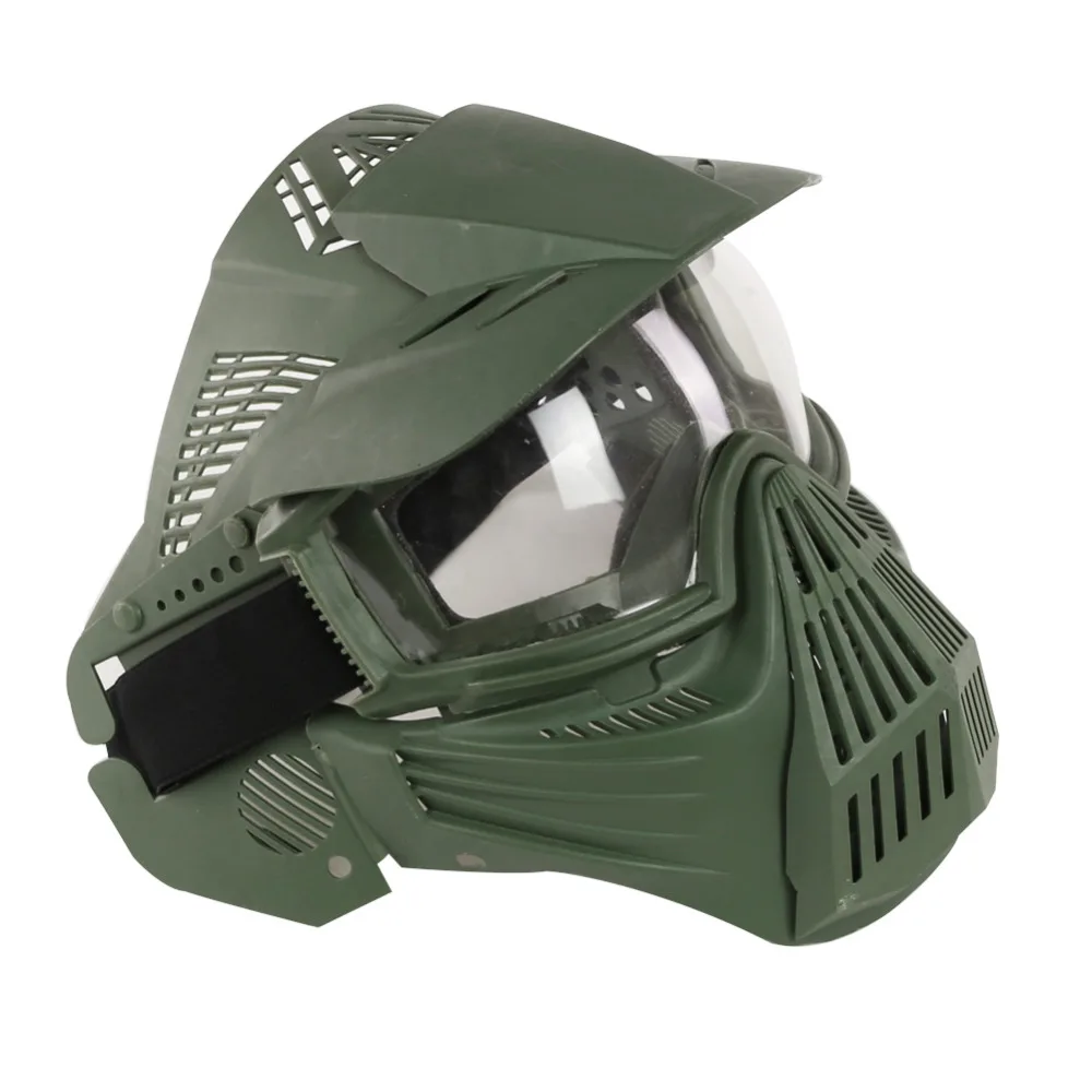 1X CS Game Mask Crystal Goggles Full Face Protect Airsoft Paintball Archery Shooting Practice Outdoor | Спорт и развлечения