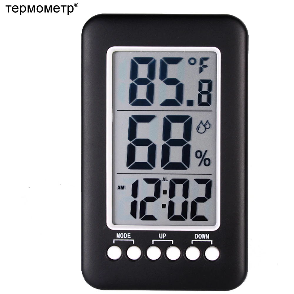 Бытовой ЖК-цифровой термометр, гигрометр, температурная станция, инструменты, датчик влажности, домашний стол, Настольный будильник. метеостанция термометр уличный гигрометр температуры и влажности