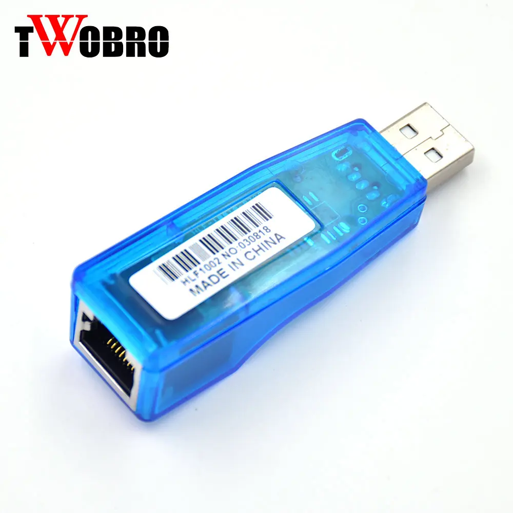 Синяя сетевая карта Ethernet USB к RJ45 10/100 Мбит/с адаптер LAN сетевой Lan для ПК ноутбука Win7