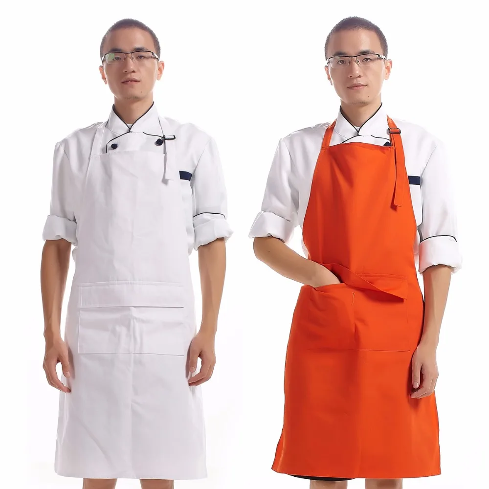 Семь лотоса мужской Холтер длинный отрезок Холст Фартук Ресторан кухня Рабочий