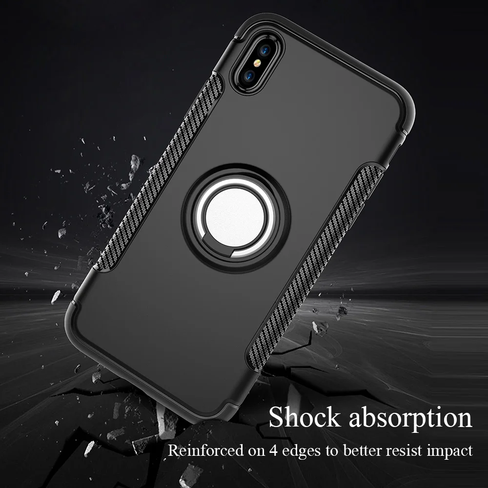 PORTEFEUILLE противоударный чехол-броня для iphone 6 7 8 плюс 5 x XR XS MAX Роскошный