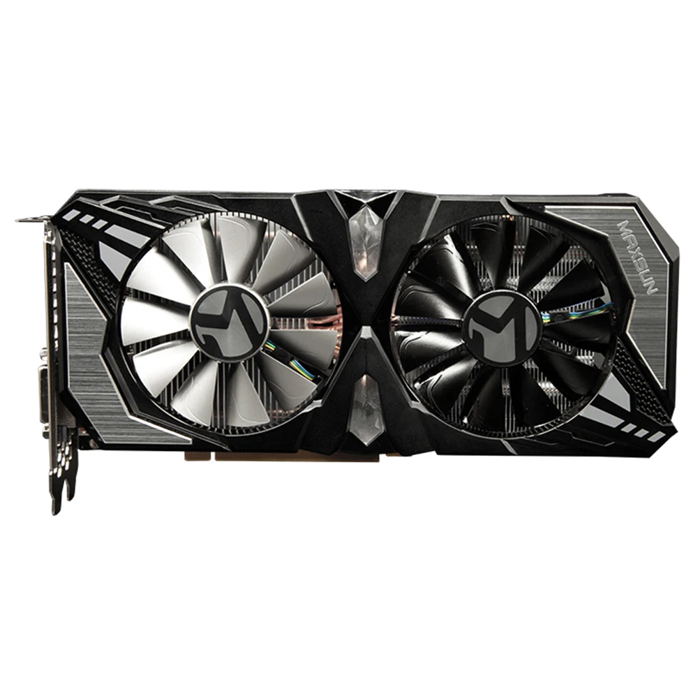 MAXSUN GTX 1660Ti видеокарта Терминатор 6G NVIDIA GDDR6 192bit 12000 МГц 1500 МГц HDMI+ DVI 12nm 1536 единиц GTX1660Ti видеокарта