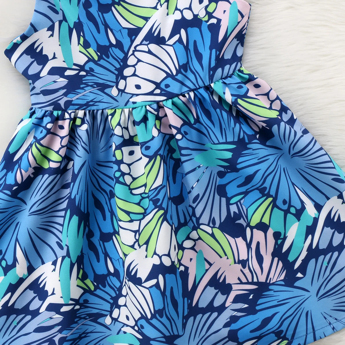 2018 Super Cute Toddler Kids Baby Girls Flower Dress Little Strap Tunic Floral Dresses Sundress Clothing | Детская одежда и обувь