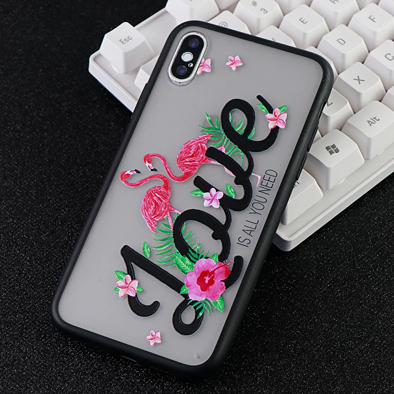 Hollow Mobile Phone Cases for iPhone 6s 7 8 Plus X XS MAX XR Floral Case Fitted Soft TPU Silicone Cell Covers Accessories | Мобильные