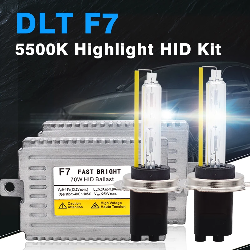 SKYJOYCE HID Kit 12 в 70 Вт набор для быстрого запуска DLT F7 балласт 5500K H1 H3 H7 H8 H9 H11 9005 9006 D2H