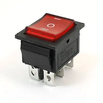 AC 250 V/15A 125 V/20A ВКЛ./ВЫКЛ./вкл. 3 положения DPDT 6 штифтов лодка кулисный переключатель