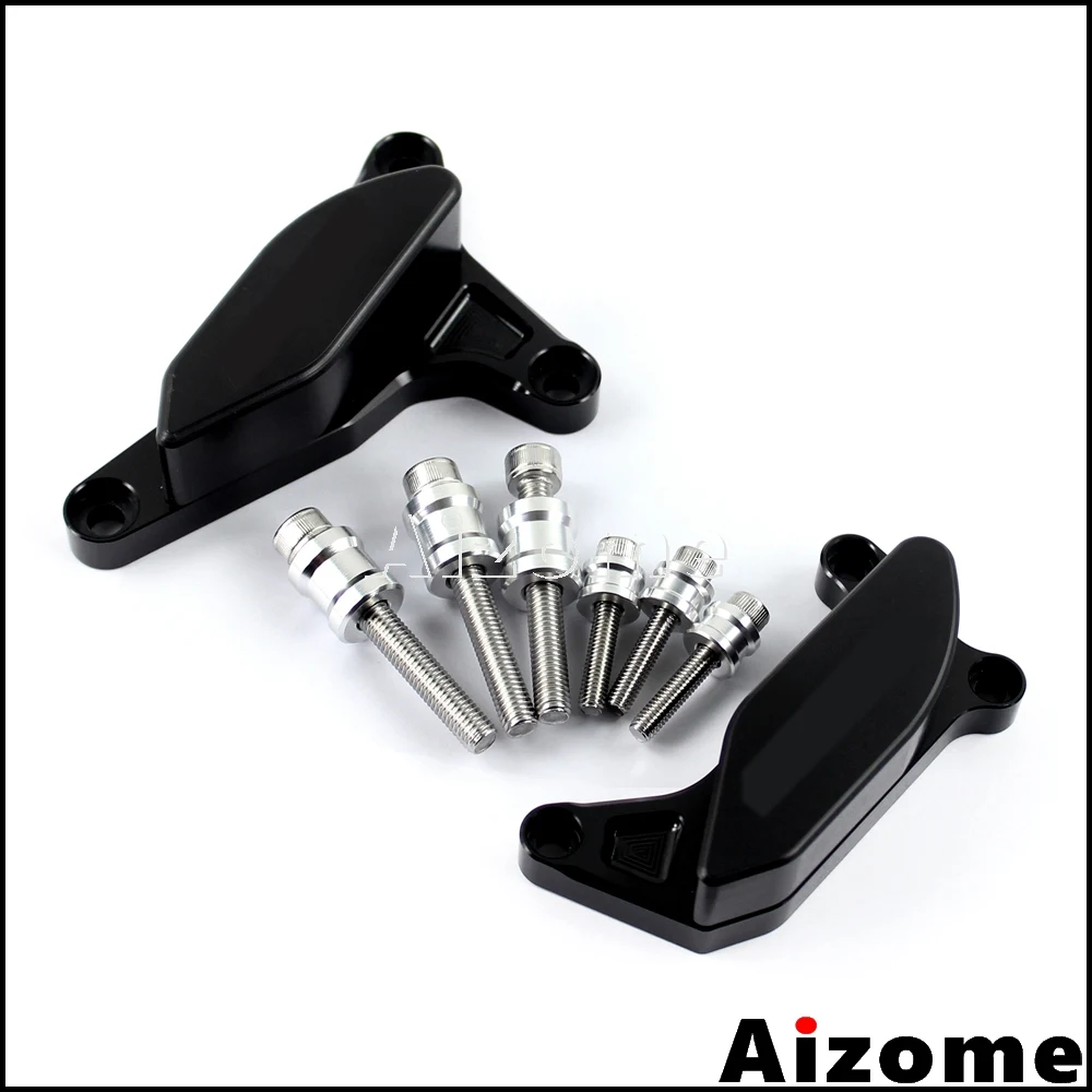 

Motorcycle Engine Stator Cover Sliders Engine Guard Protector Crash Pad Frame For Yamaha FZ8 2012 2013